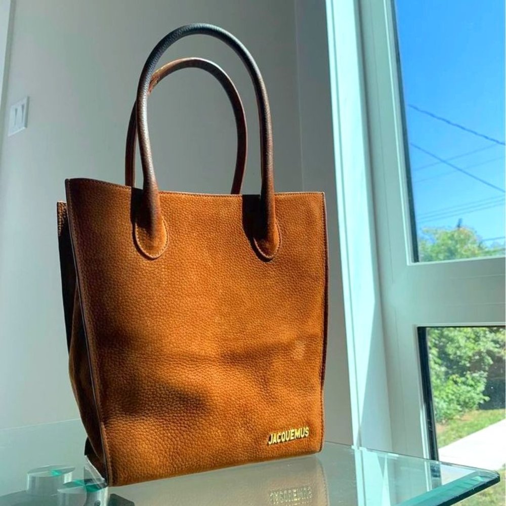 Jacquemus la baya bag in suede